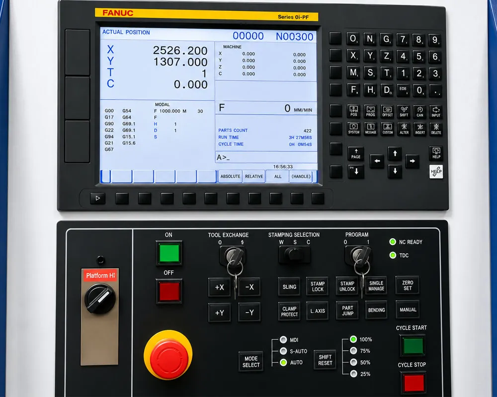 STON CNC Punching Combined Laser catalog - double chain rack pinion drive - view 02