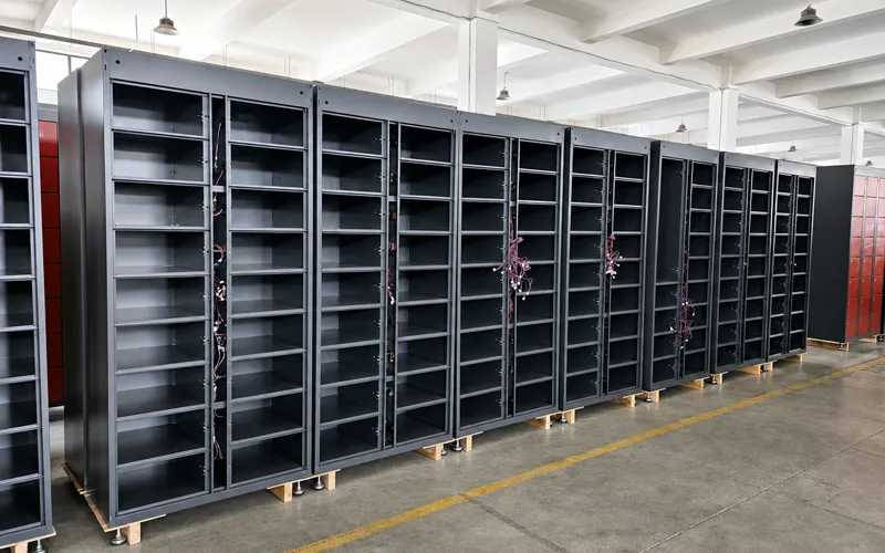 Máquina de corte por láser de fibra con una sola mesa - casillero de entrega