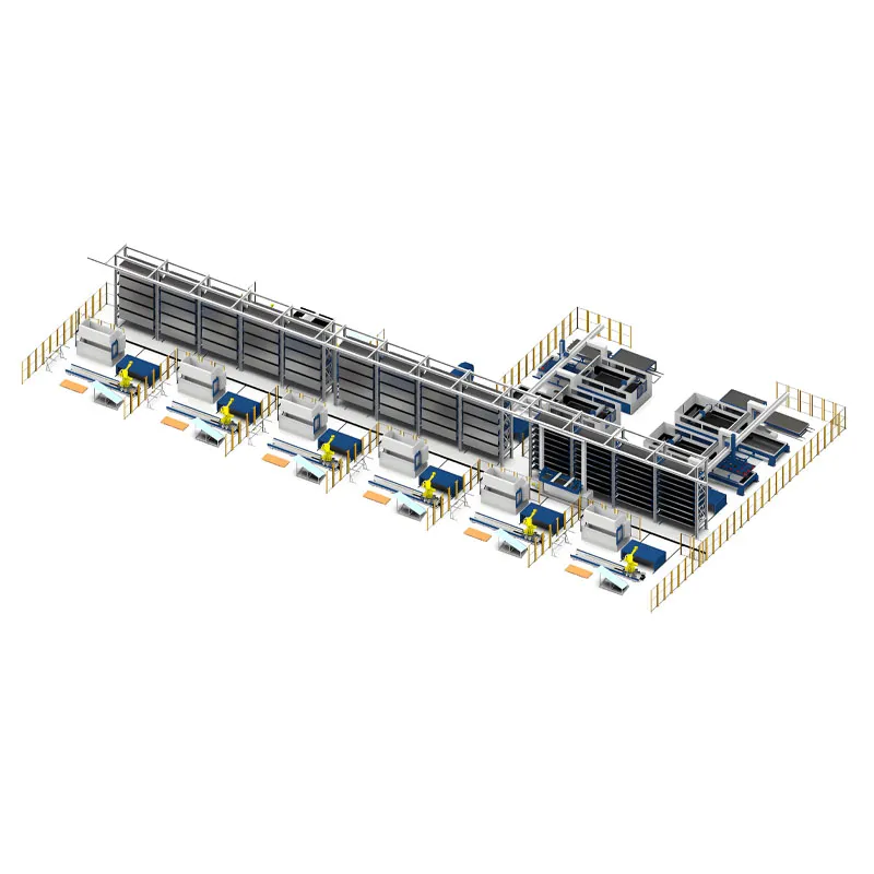 Línea de producción de doblado y punzonado ASRS - vista detallada 19