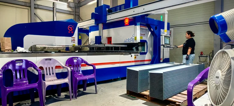 2800mm Panel Bender with Loading & Unloading Robot for Decorative Curtain Wall Production in Korea