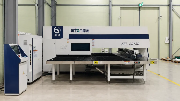 Punching Combined Laser Machine for Chassis and Cabinet Manufacturing in Korea